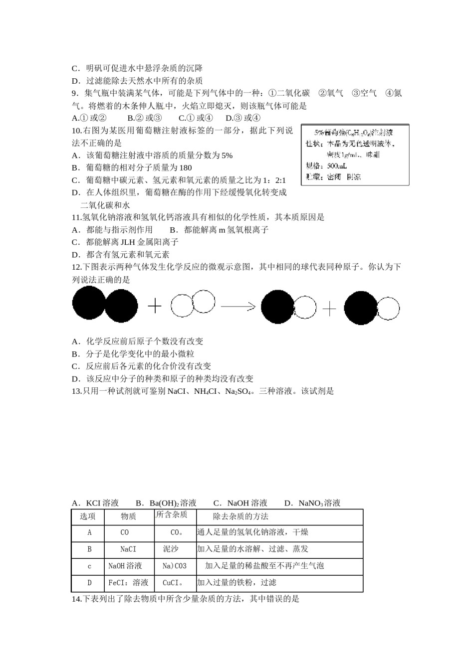 2014年山东省聊城市中考化学试卷.docx_第2页