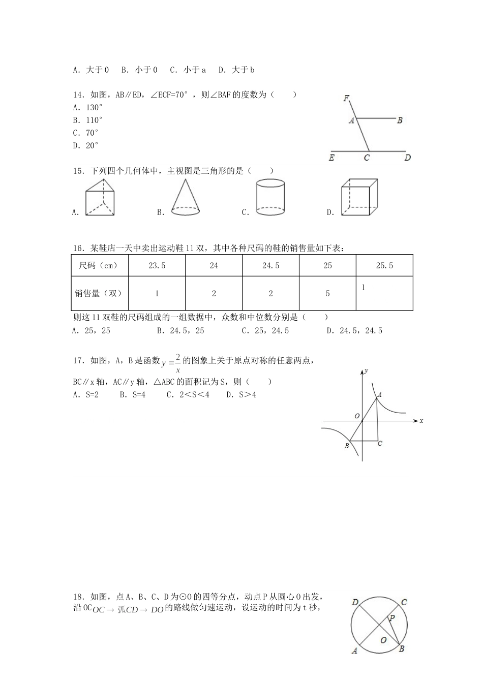 2012年黑龙江省绥化市中考数学试题及答案.doc_第2页