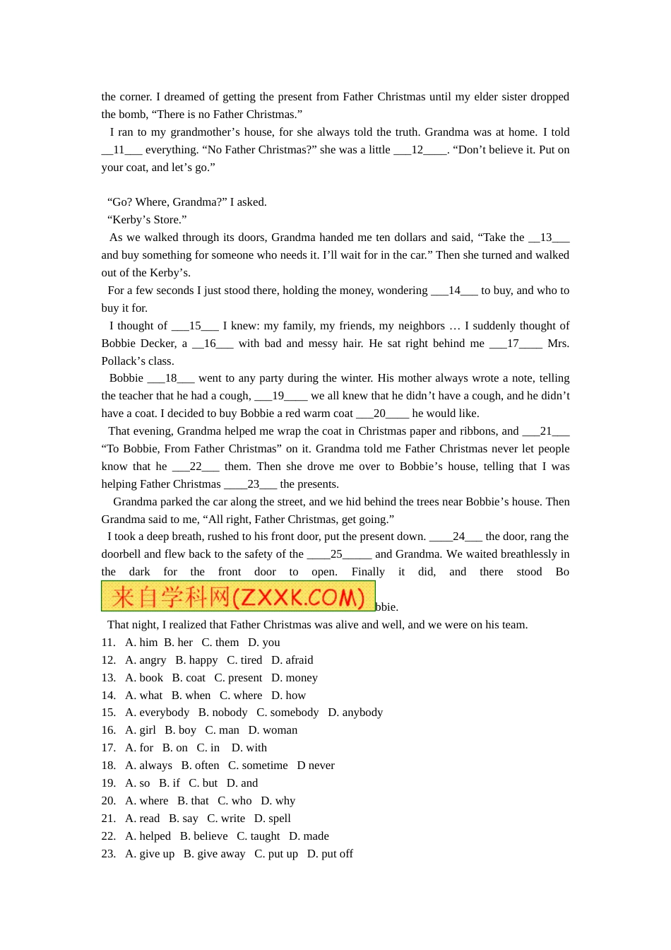 2011年温州市中考英语试题及答案.doc_第2页