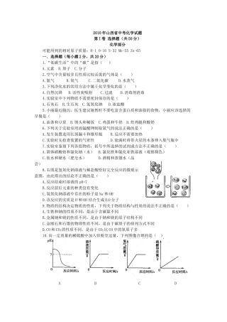 2010年山西省中考化学试题(word版含答案).doc