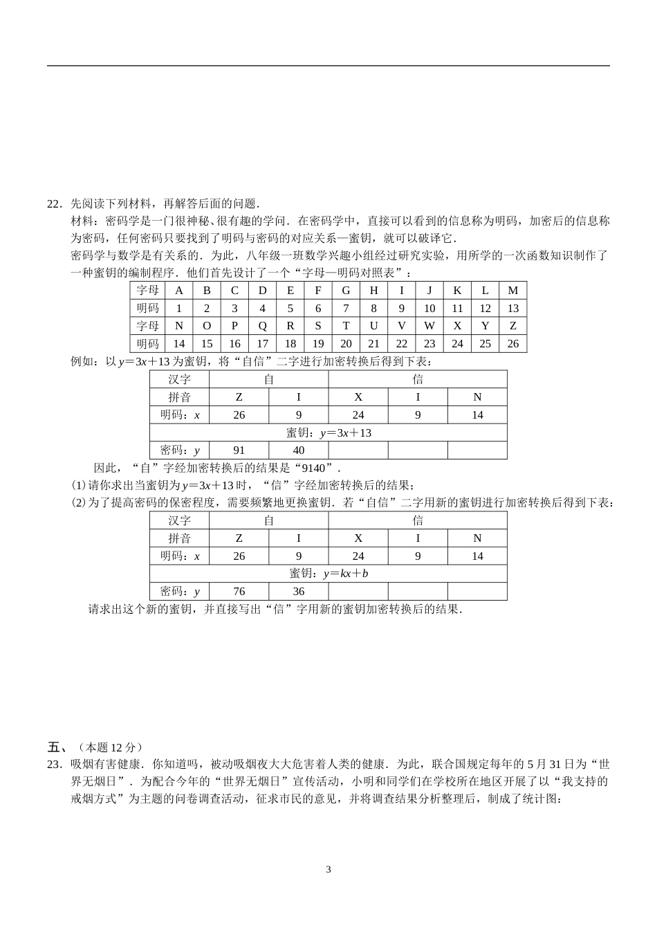 2009年辽宁省沈阳市中考数学试题及答案(1).doc_第3页