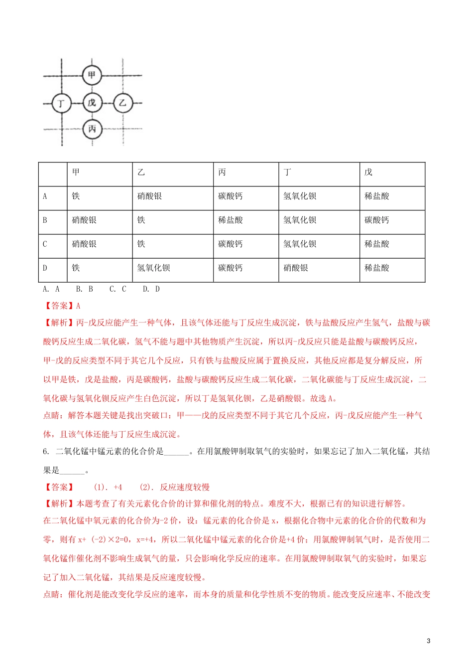 浙江省绍兴市2018年中考化学真题试题（含解析）.doc_第3页