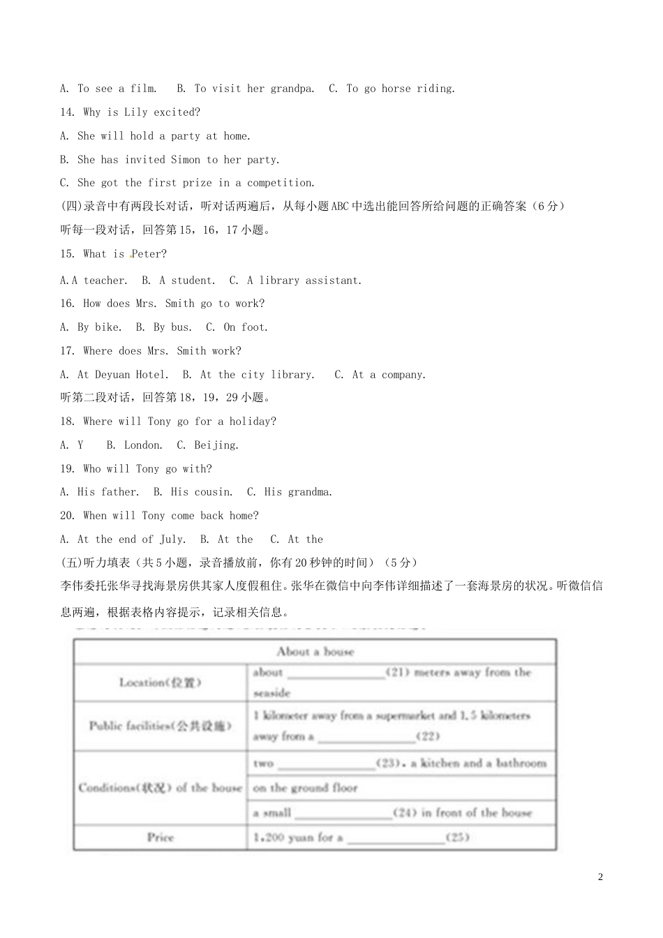 山东省德州市2015年中考英语真题试题（含解析）.doc_第2页
