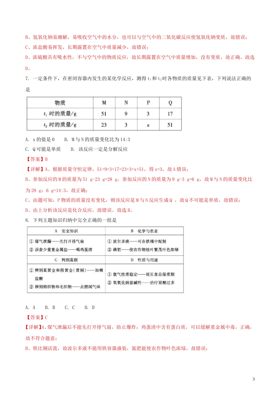 内蒙古通辽市2018年中考化学真题试题（含解析）.doc_第3页