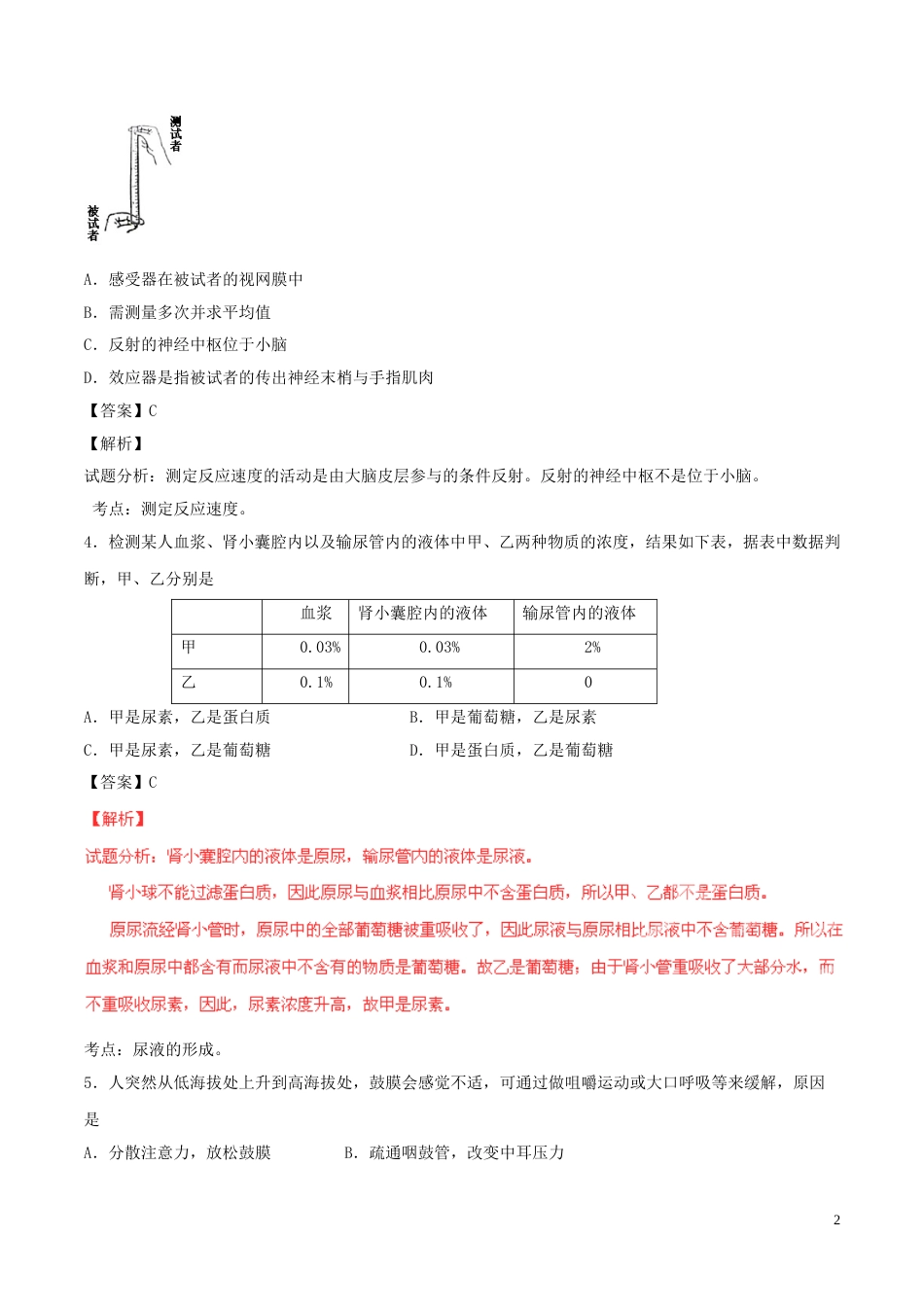 山东省青岛市2016年中考生物真题试题（含解析）.doc_第2页