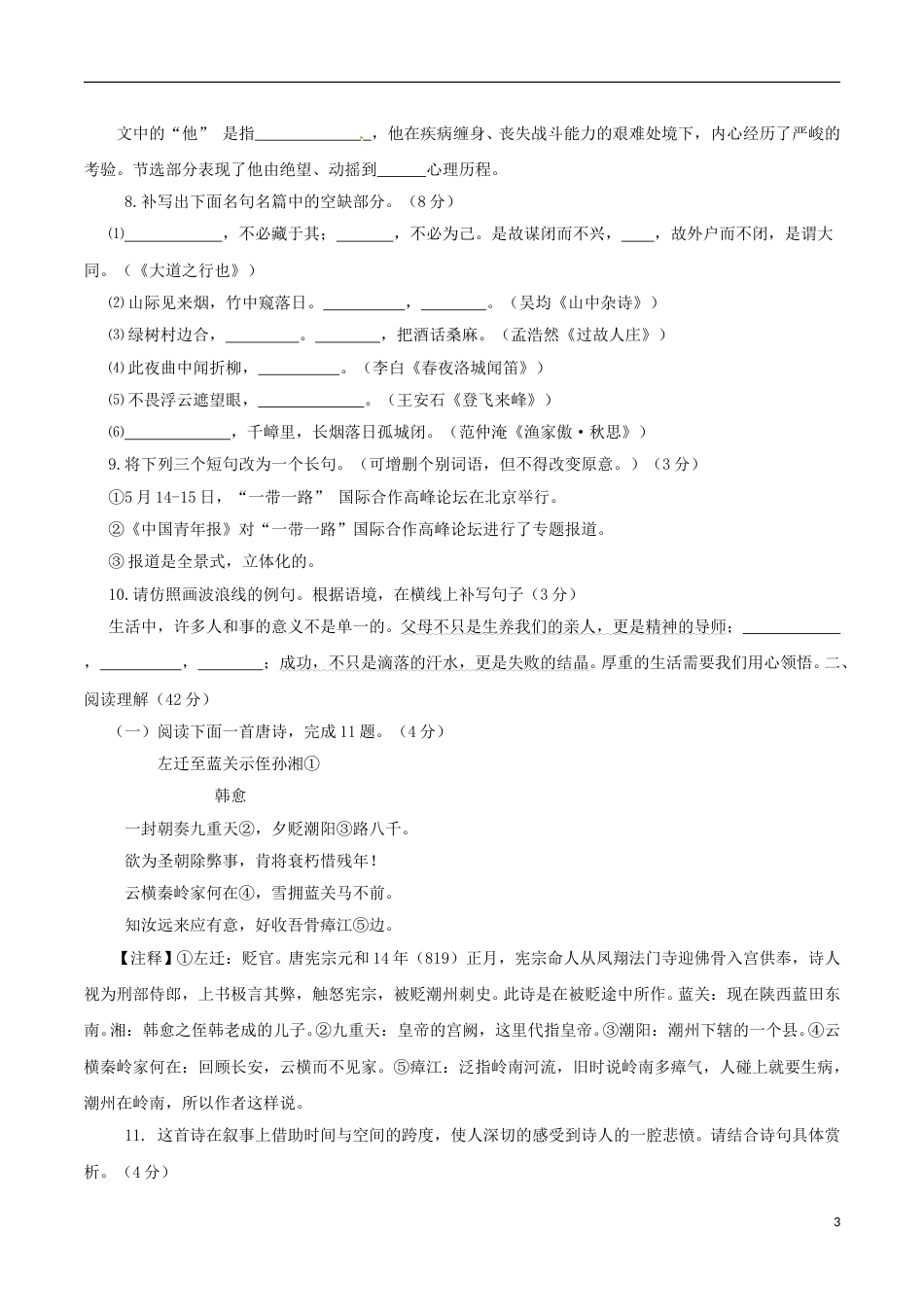 山东省临沂市2017年中考语文真题试题（含答案）.doc_第3页