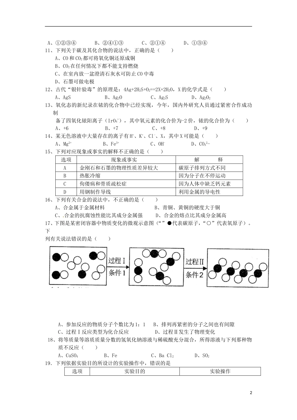 湖南省湘潭市2015年中考化学真题试题（含答案）.doc_第2页