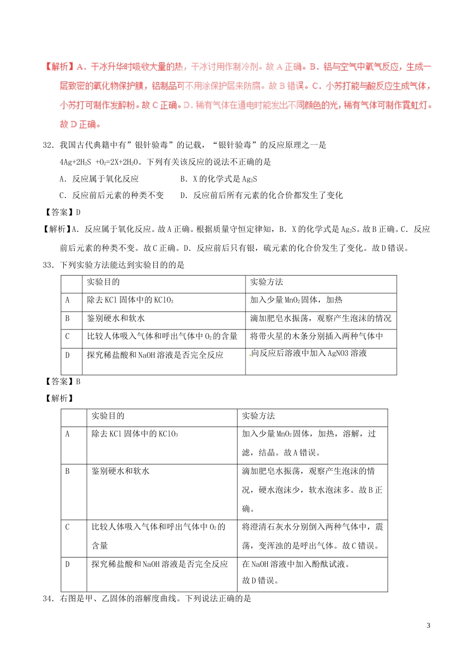 江苏省连云港市2017年中考化学真题试题（含解析）.DOC_第3页