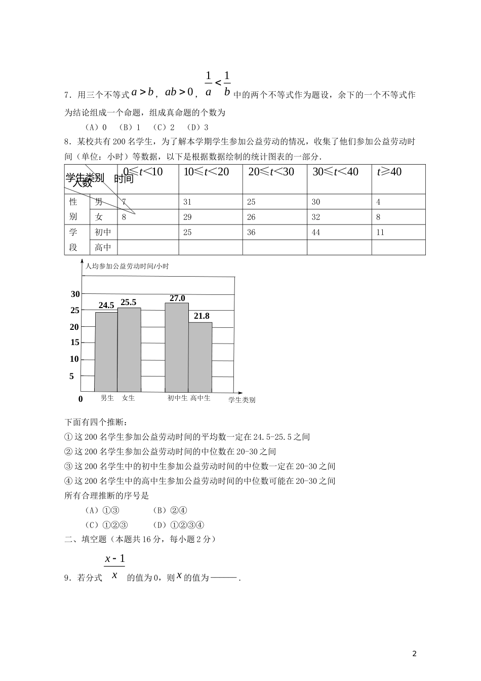 北京市2019年中考数学真题试题.docx_第2页