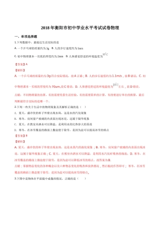 2018年中考物理解析.doc