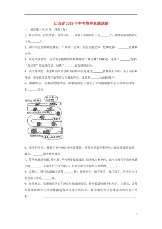 江西省2018年中考物理真题试题（含解析）.doc