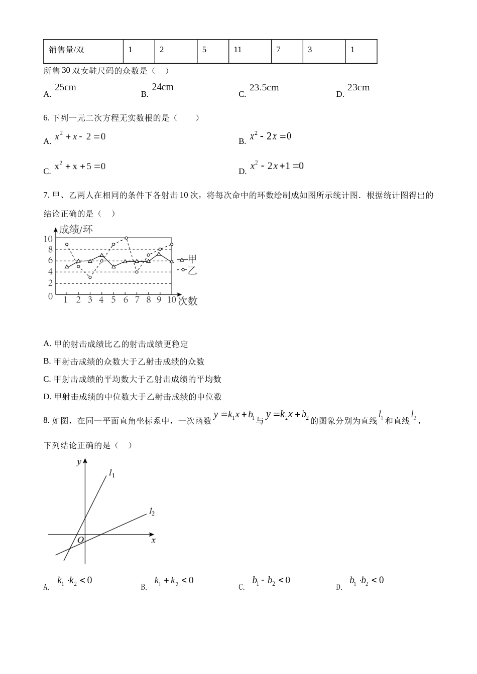 精品解析：2022年辽宁省抚顺本溪辽阳市中考数学真题（原卷版）.docx_第2页