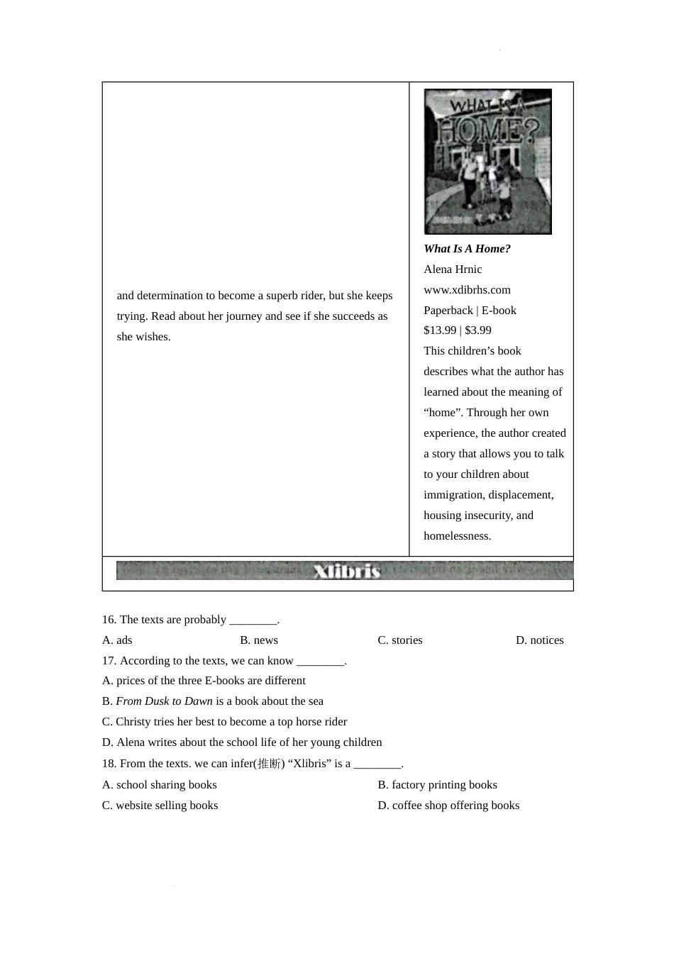 精品解析：2022年浙江省丽水市中考英语真题（原卷版）.docx_第3页