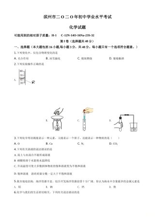 2020年中考化学试题(1).doc