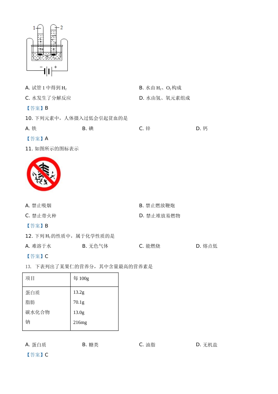 2021年北京市中考化学真题.doc_第2页