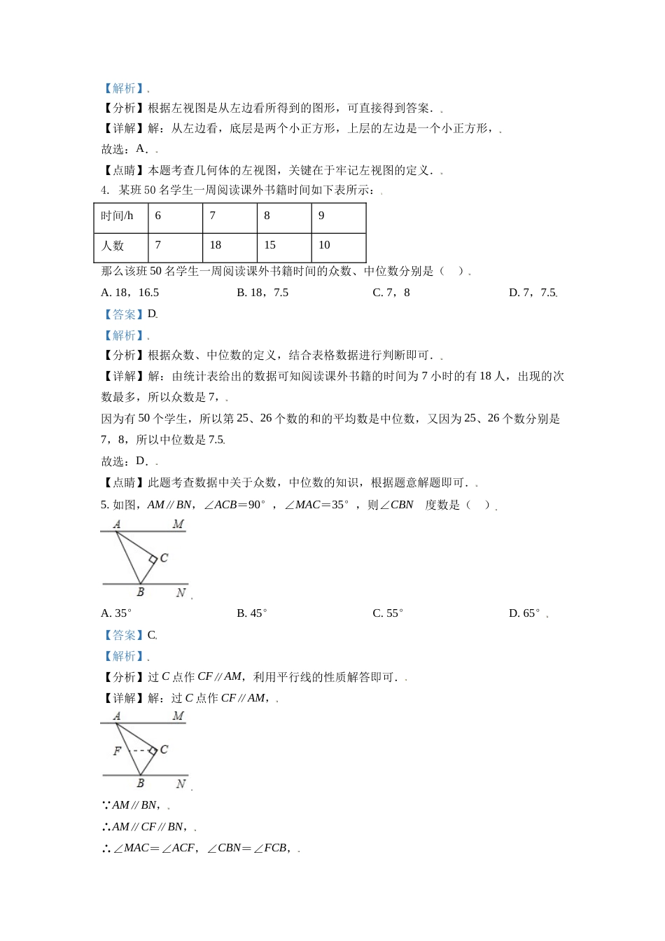 2021年辽宁省锦州市中考数学试题（解析）.doc_第2页