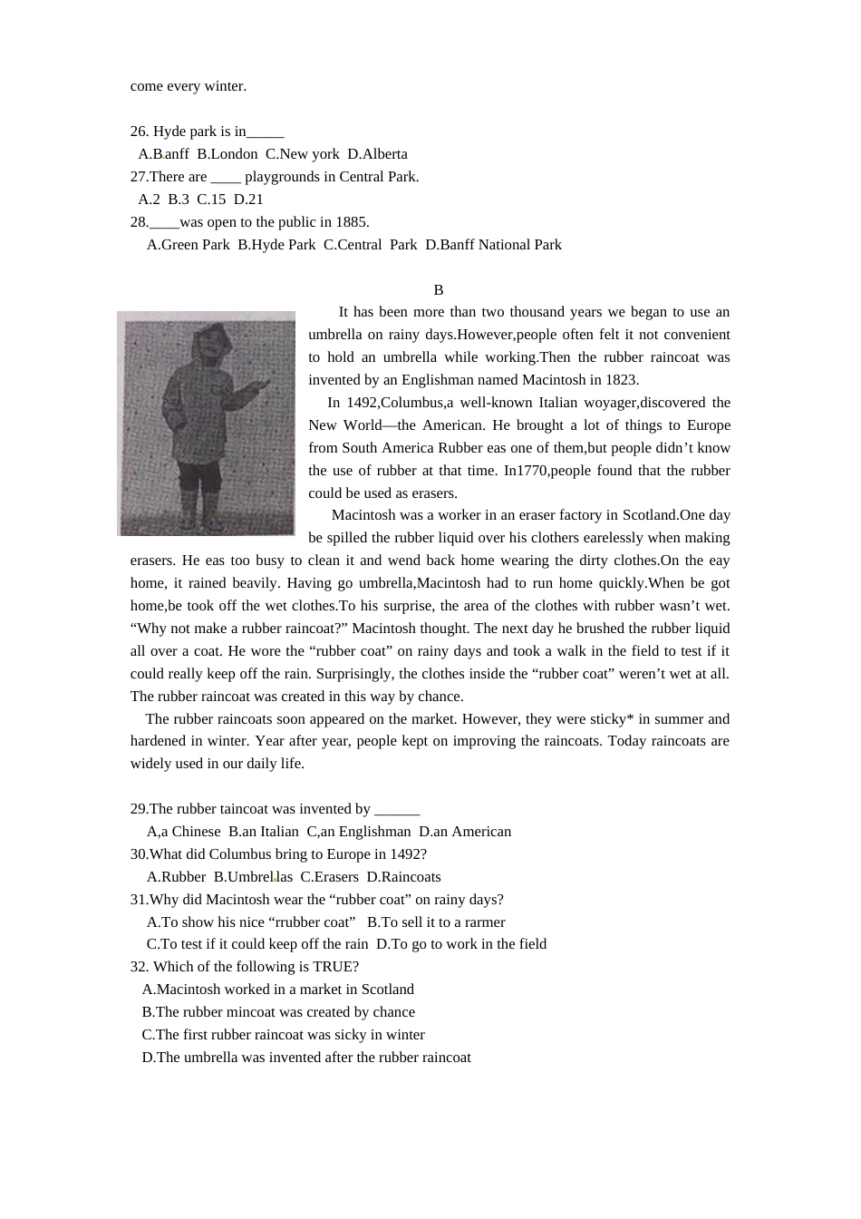 2013年温州市中考英语试题及答案.doc_第3页