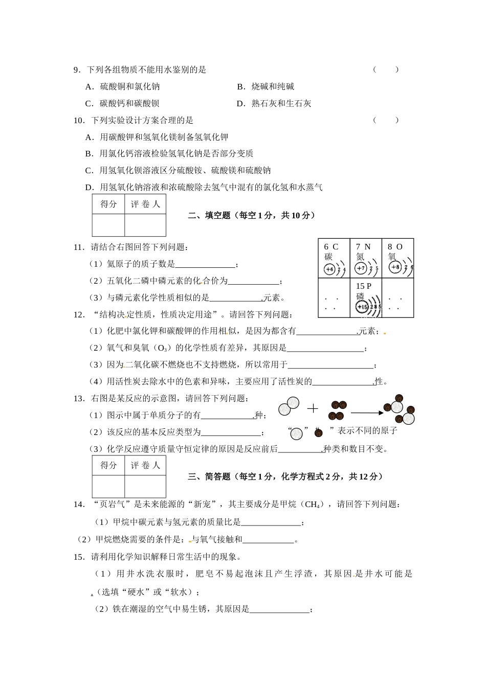 2013年吉林省中考化学试题及答案.doc_第2页