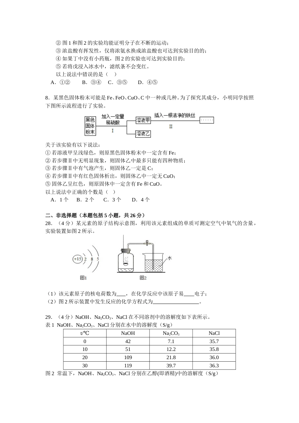 2015年武汉市中考化学试卷及答案.doc_第2页